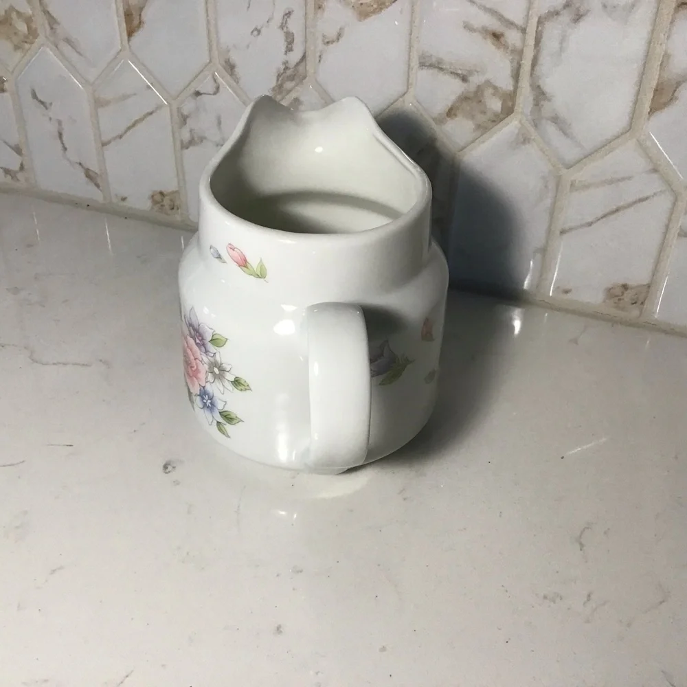 Vintage F.T.D.A “Especially for You” Floral Pitcher – 4" Tall, Cottagecore Charm - Picture 4 of 4